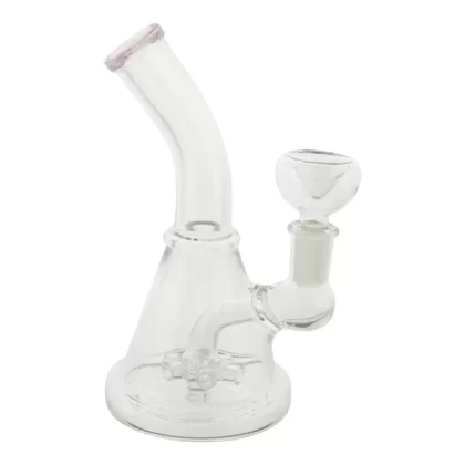 Pink Mini Palm Tree Perc Bong – 6in - Ejuicewarehouse