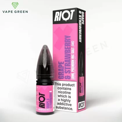 Grape Strawberry Nic Salt E-Liquid by Riot X - Eliquidsupply