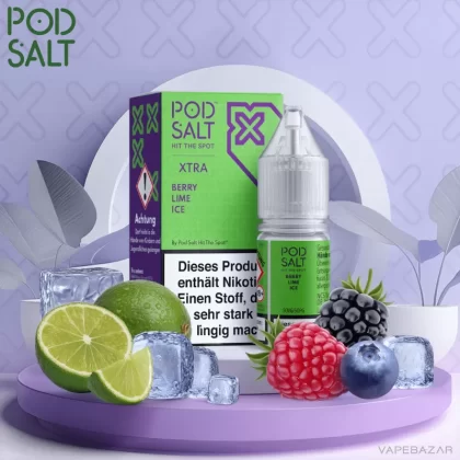 Pod Salt X Nikotinsalz Liquid – Berry Lime Ice - 10mg/ml, 20mg/ml