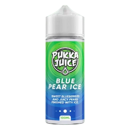 Pukka Juice 100ml E-liquid Shortfill Blue Pear Ice - Nicotine Strength#0mg