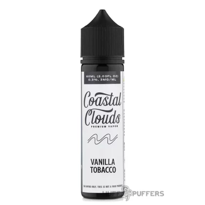 Coastal Clouds – Vanilla Tobacco 60mL - Nicotine Strength#0mg>3mg>6mg