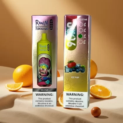 RandM Tornado 9000 Puffs Disposable Vape with Mesh Coil & RGB Display – 18mL 54 Flavors