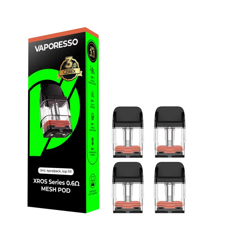 Vaporesso Corex 3.0 XROS Replacement Pod - 4 Count - 2ML / 1.2 ohm - Image 3