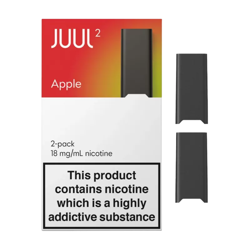 JUUL2 Apple (Pack of 2) - 18mg - Vape Product (E5CB34)