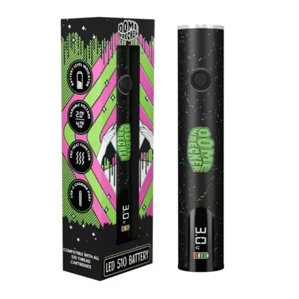 Dome Wrecker 510 Thread Battery – Green - Color#Black with Green Splatter>Black with Yellow Splatter