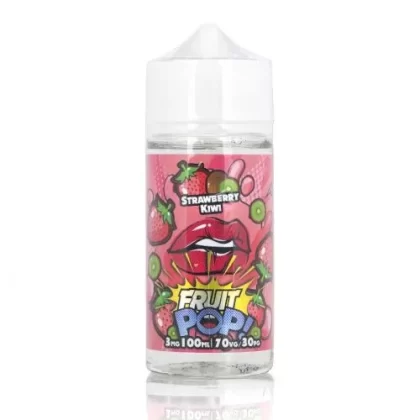 Strawberry Kiwi Ice by Pop! Vapors 100ml - 0mg / 6mg