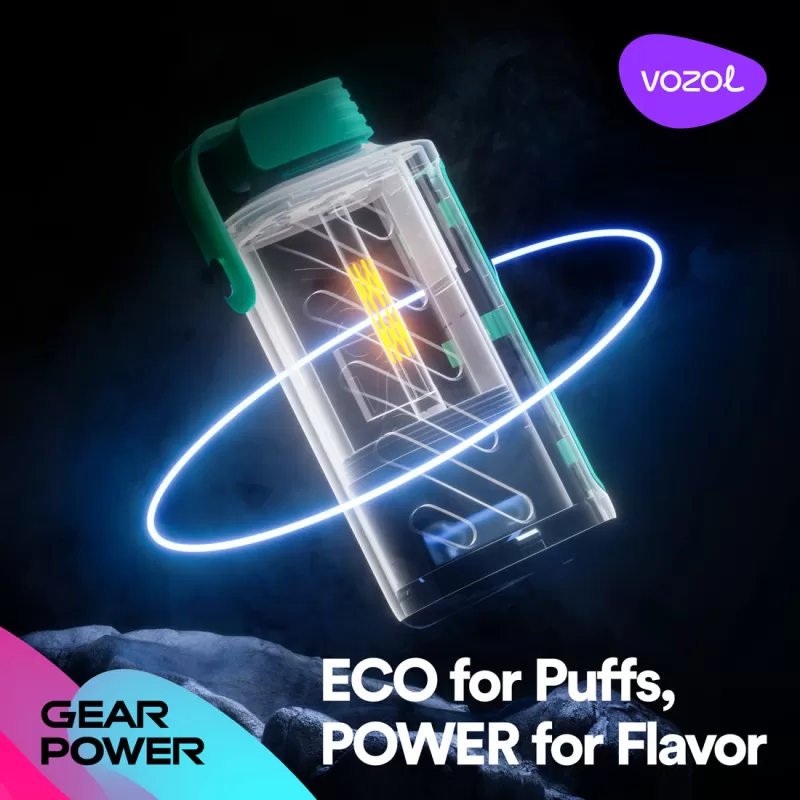 VOZOL Gear Power 20K Puffs Disposable Device - 20000 Puffs - Watermelon Ice - Image 2