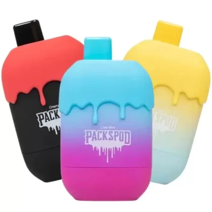 Packspod Vape - Single Pack; Banana Flambe (Arctic Banana), Blue Slurpie; Vape Product