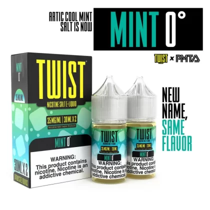 TWIST Salt Nic Premium E-Liquid 30ml 2pk - Dragonthol / 50mg - Skullvaping