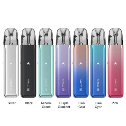 SMOK Arco E1 Pod System Kit - colors#Silver>Black>Mineral Green>Purple Gradient>Blue Gold>Blue Cyan (B31A35)