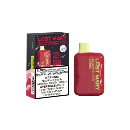 Lost Mary Disposable Vape – Red Berry Blitz Ice – 5000 Puffs - Ecigdepot