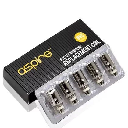 Aspire BVC Coil 5 pack K1 K2 ET CE5 Spryte - Resistance#1.6 Ohm>1.8 Ohm>2.1 Ohm (BF4212)