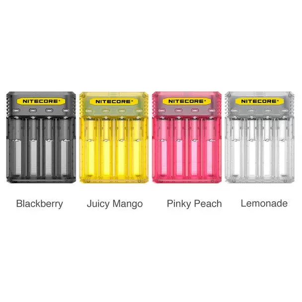 Nitecore Q4 Chargers - Black, Clear