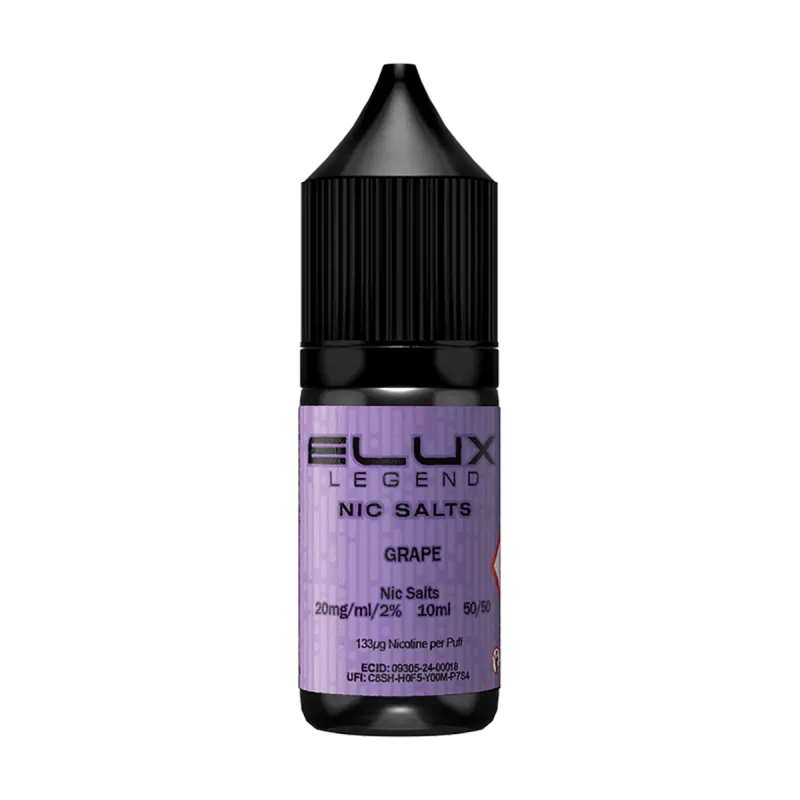 Grape Nic Salt by Elux 10ml - 10mg - Vape Product (4EA226)