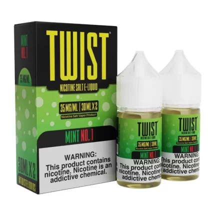 Twist e-Liquids Salt Mint No. 1 eJuice - 60mL (2x30mL); Vape Product, Vape Product; Twist eLiquids