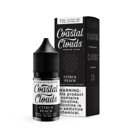 Coastal Clouds Citrus Peach 30ml Nic Salt Vape Juice - Vape Product, Vape Product