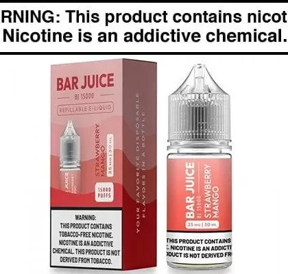 STRAWBERRY MANGO BY BAR JUICE BJ15000 SALTS 30ML - Vapejuice
