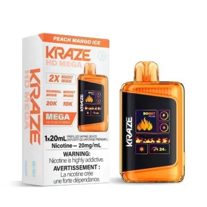 Kraze HD Mega – Peach Mango Ice