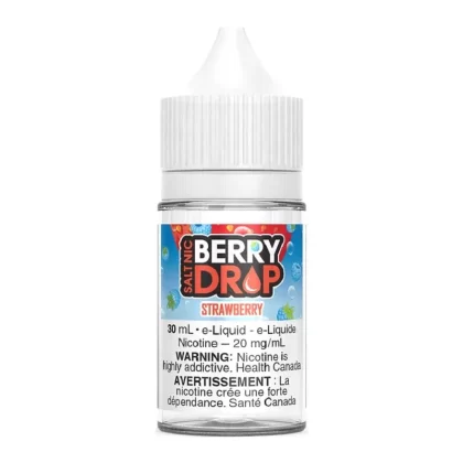 Berry Drop Salt Nic E-Liquid – Strawberry 30ml - Nicotine Strength#12mg/ml>20mg/ml