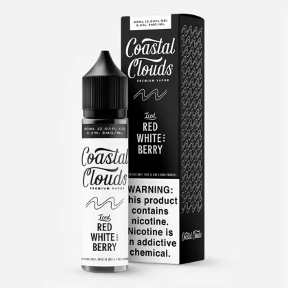 ICED Red White And Berry – Coastal Clouds – 60mL 70% VG Ice