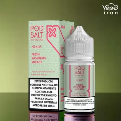 PodSalt Fresh Raspberry Mojito ice