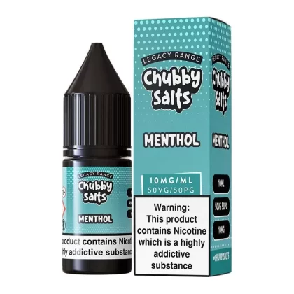 Menthol By Chubby Salts 10ml - Nicotine Strength#10mg (Salt)>20mg (Salt)