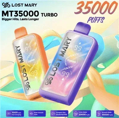Lost Mary MT35000 Turbo Disposable Vape – 35,000 Puffs - flavors#Black Grape>Blueberry Ice>Cola Ice>Desert Oasis>kiwi Passion Fruit Guava>Mango Ice>Mango Peach Watermelon>Miami Mint>Peach Gr