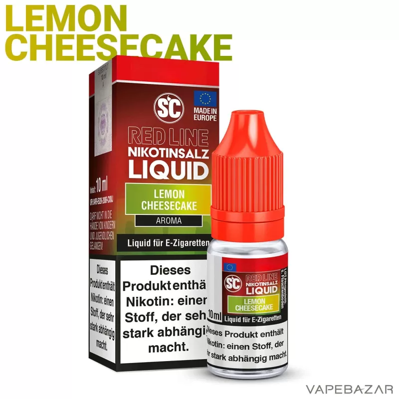 SC Red Line Nikotinsalz Liquid – Lemon Cheesecake - Vapebazar