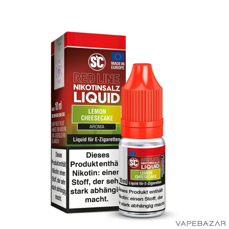 SC Red Line Nikotinsalz Liquid – Lemon Cheesecake - Vapebazar - Image 2