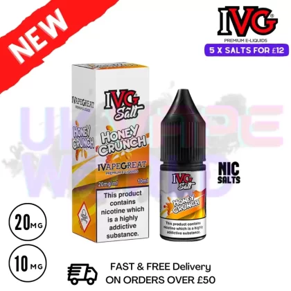 Honey Crunch IVG Salt 10ml Nic Eliquid