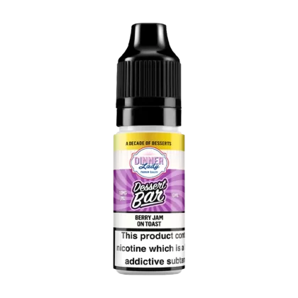 Berry Jam on Toast Nic Salt by Dinner Lady Dessert Bar Range - 20mg - Vape Product (D08F1A)