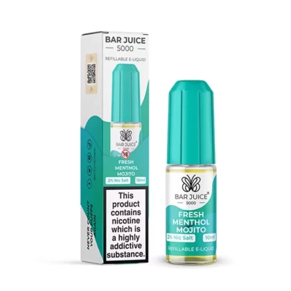 Bar Juice 5000 Salt Nicotine Fresh Menthol Mojito 10mg / 20mg - Vape Product, Vape Product