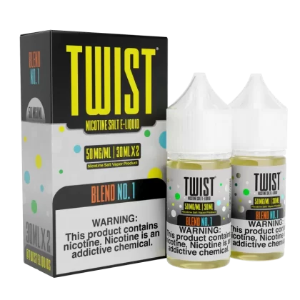 TWIST Nicotine Salt E-Liquid - Blend No.1 - 60ML E-Liquid (Twin 30ML Pack)