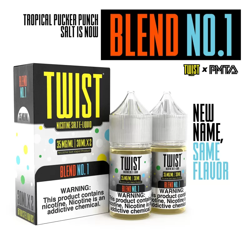 TWIST Nicotine Salt E-Liquid - Blend No.1 - 60ML E-Liquid (Twin 30ML Pack) - Image 2