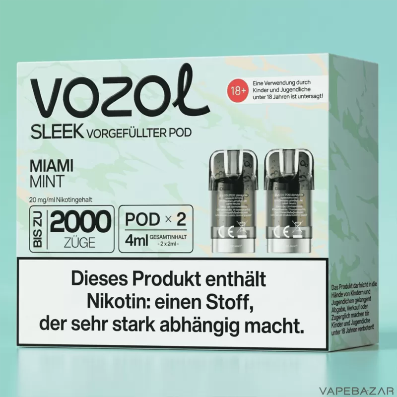 Vozol Sleek Pods – Miami Mint - Image 2