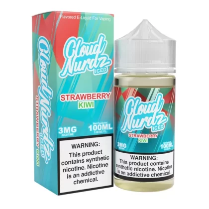 Cloud Nurdz Iced Strawberry Kiwi eJuice - Vape Product