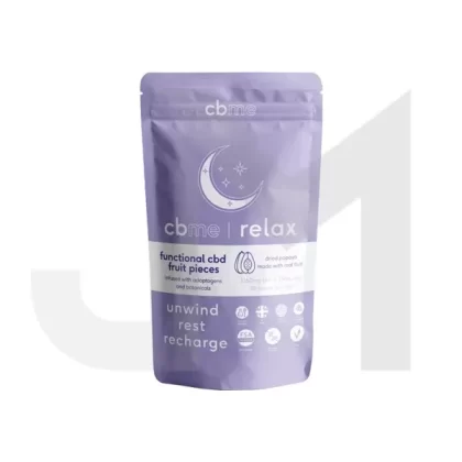 CBME Relax 1050mg CBD Papaya Fruit Pieces – 30 Pieces