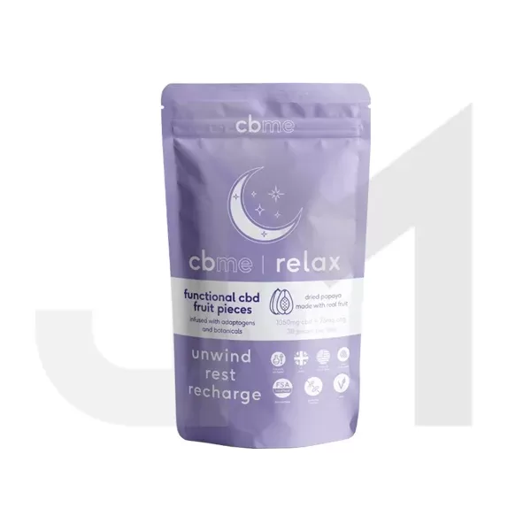 CBME Relax 1050mg CBD Papaya Fruit Pieces – 30 Pieces