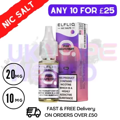 ElfLiq ‘Pink Grapefruit’ Nic Salt 10ML eLiquid