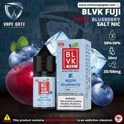 APPLE BLUEBERRY ICE - BLVK FUJI SALTS - 30ML - 35 mg / 30 ml