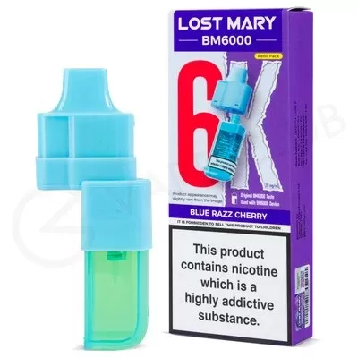 Blue Razz Cherry Lost Mary BM6000 Refill Pod