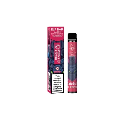 Elf Bar Lux Edition Disposable Device – Strawberry Ice Cream 20mg
