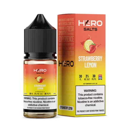 Strawberry Lemon by Hero E-Liquid 30mL (Salts) - 30MG