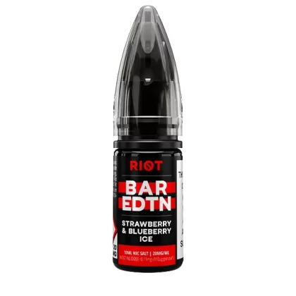 Strawberry Blueberry Ice BAR EDTN Riot Squad Nic Salt E-Liquid - 20mg