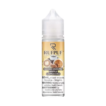 RUFPUF (Regular Series)— Classic Caramel Waffle Cappuccino—(3/6)mg - Vapebar Pk