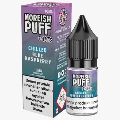 Moreish Puff – Blue Raspberry Nicosalt 10mg 10ml – E juice med nikotin - Moreish Puff / Yes / 10mg / 10ml / 50/50 - Vape Product