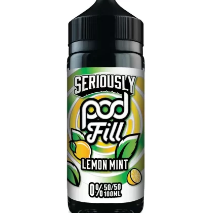 Lemon Mint By Seriously Pod 50/50 Fill E-Liquid 100ml Shortfill