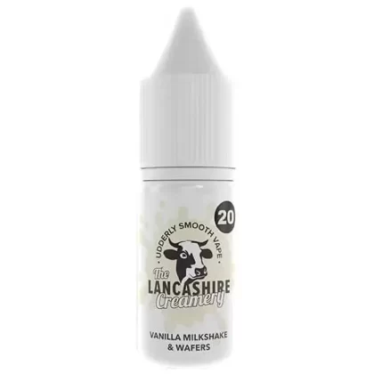 Lancashire Creamery Vanilla Milkshake & Wafers 10ml Nic Salt - Vape Product, Vape Product