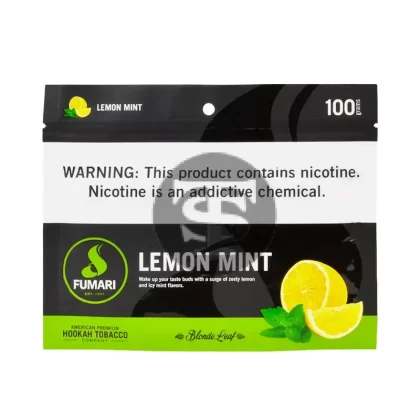 Fumari Hookah Tobacco Lemon Mint 100g - Vape Store