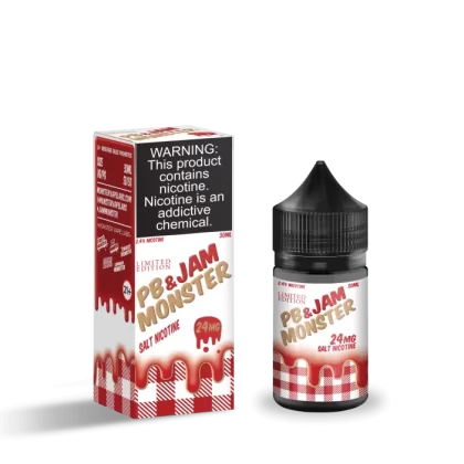 Jam Monster Salts Strawberry PB&J 30ml Nic Salt Vape Juice